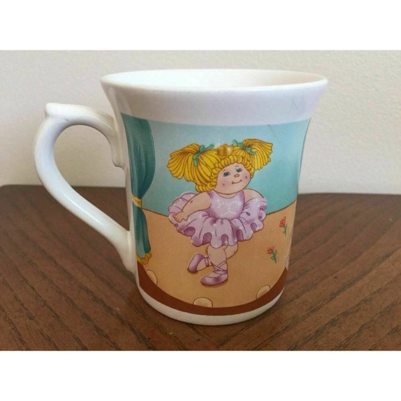 VTG Cabbage Patch Doll Ballerina Kids Ceramic Mug O.A.A. Inc 1984 - Picture 2 of 8